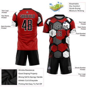 Équipe de football uniforme hommes Football maillot ensembles personnalisés haute Performance vêtements de sport jeu prêt Club formation école Kits de gros - Product Image 2