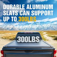 Couverture de benne électrique rétractable pour Toyota Hilux Revo Vigo SR5 2015-2025, couverture de benne à volet roulant en aluminium