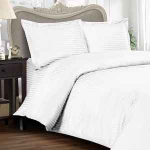 Ensemble de draps de lit Queen Size 4 pièces en percale unie 300TC 100% coton avec taies d'oreiller, écologique, style américain, toutes saisons, qualité A - Product Image 2