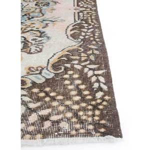 พรมขนสัตว์ถักมือสีเบจและสีน้ำตาลสไตล์วินเทจ รุ่น Pae-465 พรมปูพื้นห้องนั่งเล่นใหม่พร้อมลวดลายรูปทรงเมดัลเลียนสำหรับทางเดินรูปสี่เหลี่ยมผืนผ้าลายแบบนามธรรม - Product Image 4