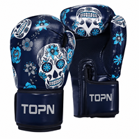 Gants de boxe professionnels pour femmes en cuir PU, rembourrés en gel, à doigts entiers, fermeture auto-agrippante, pour MMA, Kickboxing, Sparring, 10oz, Noir