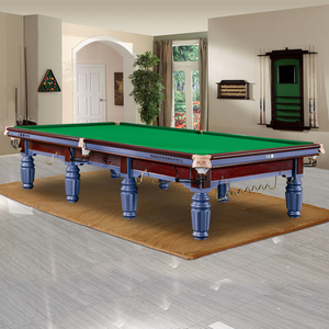 Xingjue Table de billard <span class=keywords><strong>12ft</strong></span> professionnel fournitures de billard et de billard usine unisexe en bois massif vert Table de billard pleine grandeur - Product Image 1