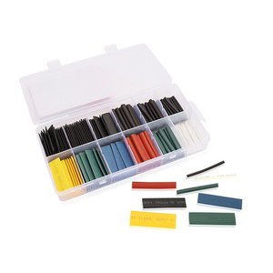 180 pezzi di calore termoretraibile bianco nero e colorato 45mm di lunghezza diametro assortito 2mm 3.5mm 5mm 7mm 8mm 9mm-materiali - Product Image 3