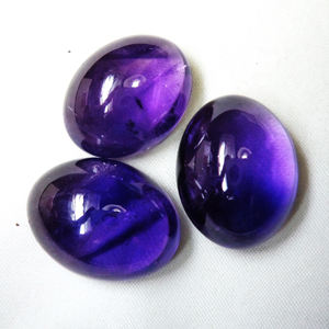 100% naturel exportation qualité violet améthyste Cabochon pierre précieuse ovale Cabochon coupe lâche guérison pierre de naissance pour la fabrication de bijoux utilisation - Product Image 1