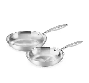 Stainless Steel Frying Pan Oven & Dishwasher Safe Classic Cooking Pan Cookware