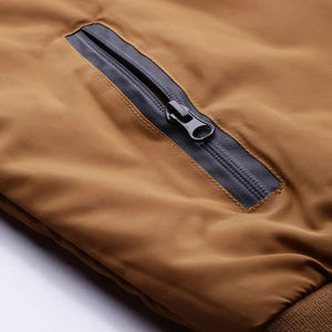 Chaquetas de bombardero ajustadas de manga larga, ropa informal de alta calidad disponible en línea, chaquetas de bombardero impresas con logotipo personalizado - Product Image 5