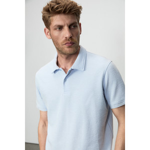 T-shirt col polo en coton biologique pour homme GRIMELANGE MINNUTU, coupe classique - Product Image 1