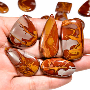 Pierres précieuses naturelles de jaspe Noreena Cabochon pierres précieuses semi-précieuses en vrac pour la fabrication de bijoux produit en vrac personnaliser la taille de la forme - Product Image 6