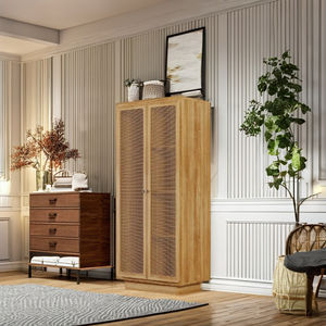 ตู้เสื้อผ้าไม้สักจริงเฟอร์นิเจอร์ห้องนอนทำจากอินโดนีเซียดีไซน์ทันสมัย - Product Image 1