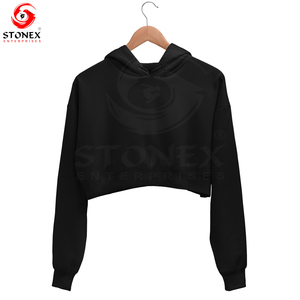 Custom <b>Men's</b> Distressed Cropped <b>Pullover</b> Hoodie Streetwear Style Drop Shoulder Pocket Fashionable Fleece <b>for</b> Winter Plain Dyed - Product Image 4