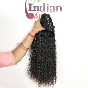 Extensions de cheveux indiens 100% Remy non traités, bouclés, lâches, tissage profond, double trame, couleur noire, styles naturels et superbes pour femmes - Product Image 4