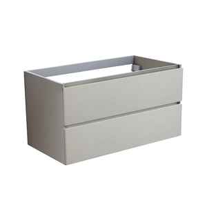 Mueble de Baño Vieste de 90 cm con Base Suspendida y 2 Cajones en Gris Perla - Product Image 1