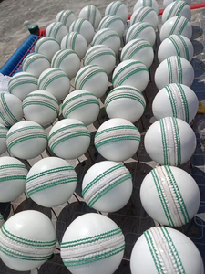 Factory Direct Sale Cheap Price <b>White</b> <b>Cricket</b> Match Hard Balls Customized Logo Genuine Leather Hard Balls - Product Image 3