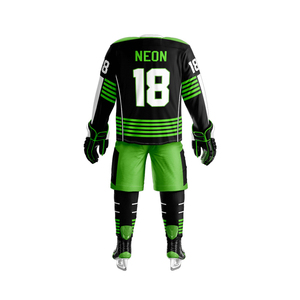 Uniformes de hockey sur glace unisexes personnalisés à succès, service OEM en ensembles avec nom d'équipe, impression par transfert thermique, 100% polyester - Product Image 2