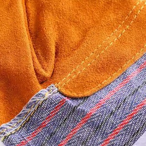 ถุงมือหนังวัวแยกชิ้นทนความร้อนถุงมือทำงานเพื่อความปลอดภัยสำหรับงานเชื่อมหนังวัวแยก - Product Image 4