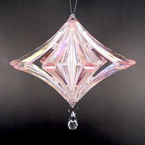 Navidad Año Nuevo Decoración Transparente Colorido con Irrid Plateado Acrílico 3D Geometría Diamante Ornamento - Product Image 5