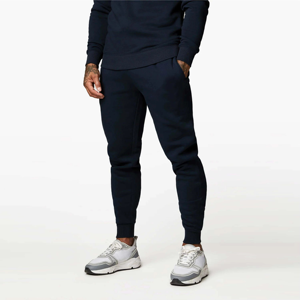 Conjunto de sudadera con capucha y Jogger de color liso para hombre al por mayor, chándal de lana de primera calidad para gimnasio informal y ropa de calle - Product Image 3