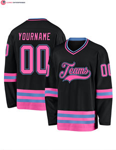 Logotipo de bordado por sublimación profesional de alta calidad OEM para equipos de clubes de hockey Jersey de hockey sobre hielo personalizado - Product Image 1