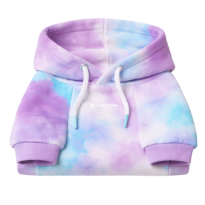 Velvet Dog Hoodie Pastel Purple Blue Soft Plush Pet Sweatshirt With Hood Cozy Warm Pullover Winter Wear For Small Medium Dogs - Product Image 6