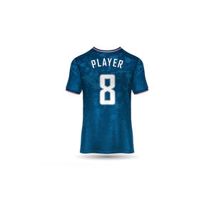 T-shirt personnalisé pour homme, vintage, surdimensionné, en maille, court, style streetwear sport, avec motif de lettres vierges - Product Image 5