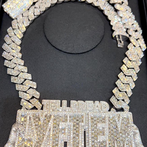 Hip Hop Fine Jewelry Pendentifs et breloques en argent glacé diamant nouvelle mode pendentif à breloque avec blanc personnalisé unisexe - Product Image 3