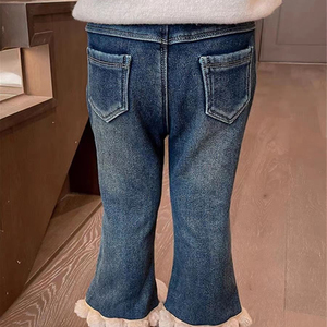 Adolescente Niñas 2025 Niñas Niños Pantalones de mezclilla en precio razonable Diseño personalizado Logo Transpirable Niñas Mujeres Pantalones de mezclilla OEM - Product Image 5