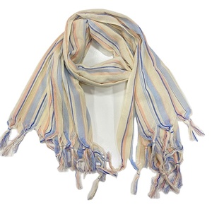 Pur coton femmes Floral rayé imprimé Fouta châle été écharpe conceptions personnalisées en gros foulards traditionnels pour le quotidien - Product Image 1