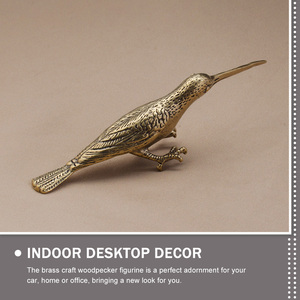 Animal Decorations for Home Collectible Figurines Indoor Desktop Woodpecker Ornament Statue - Product Image 5