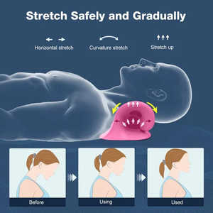 Almohada para estirar el cuello, poliuretano suave de 8,7x6,9x4,9 pulgadas, ligera, sin necesidad de energía, masaje para aliviar el cuello - Product Image 5