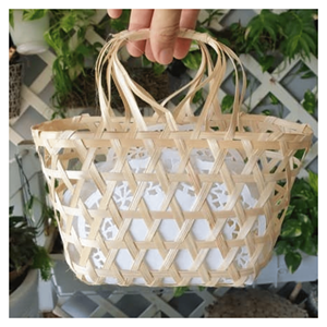 Cesta de Regalo de Bambú, Cesta de Bambú Hecha a Mano para Presentación de Regalos, Empaque Minorista y Decoración, Vietnam - Product Image 5