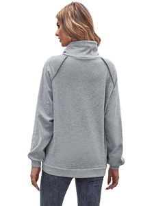 เสื้อสเวตเตอร์พิมพ์ลายโอเวอร์ไซส์ทรงหลวมมีฮู้ดแขนยาวลำลองมีกระเป๋าสำหรับฤดูใบไม้ร่วงและฤดูหนาวขนาดพิเศษ - Product Image 5