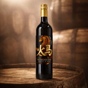 Fire Horse - Vin rouge mi-doux |   100% Tempranillo 11% ABV 750ml |   Vin rouge espagnol - Product Image 2