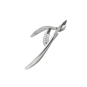 Cuticle Nail Nippers With 8 mm Tip Cuticle Trimmer Mirror Polish Stainless Steel Nail Clippers With <b>Plain</b> Handle - Product Image 2
