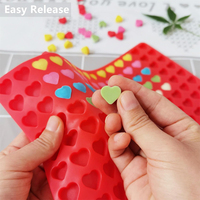 Moule en silicone semi-sphérique miniature à 468 cavités, moules à bonbons gélifiés, mini-fabricateur de friandises pour chiens, moules en silicone pour la cuisson, OEM personnalisé