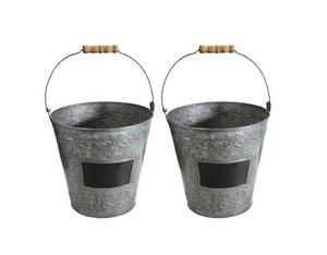 ชุดกระถางชุบสังกะสีลายดอกไม้สีเงิน3ดีไซน์ที่ได้เปรียบขนาดแตกต่างกันของตกแต่งสถานรับเลี้ยงเด็กสูงบ้าน - Product Image 6