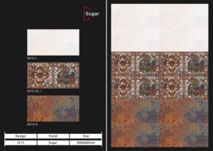 Revêtement mural en carreaux de céramique 300x600mm pour salle de bain et cuisine, finition brillante ou mate, surface sculptée effet sucre, design mural intérieur luxueux - Product Image 3