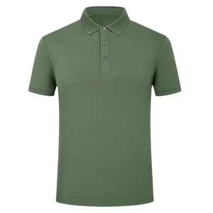 Camiseta polo de algodón, 100% algodón, tejido jersey, manga corta, duradera, transpirable, ropa casual, OEM, venta al por mayor. - Product Image 5