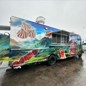 Camion de restauration mobile OEM de haute qualité, nouveau design, servant du café, des collations, de la pizza, du barbecue, des hot-dogs, des glaces, chariot de concession alimentaire, remorque de restauration - Product Image 2