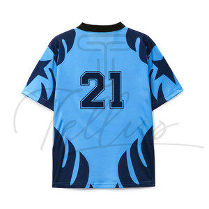 Nueva Camiseta de Fútbol con Diseño Personalizado, Impresa, de Alta Calidad, 100% Poliéster, Transpirable, Ligera, Antibacteriana y Elástica - Product Image 4