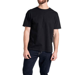 Vente en gros 2025 t-shirts à col ras du cou personnalisés pour hommes 100% coton coupe confortable style uni - Product Image 4