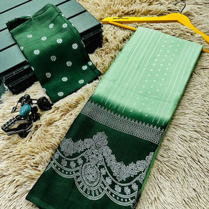 Pishwas sur mesure Saree fabriqué à la main motif complexe multi chatoyant blanc pour les fêtes de mariage traditionnel indien pakistanais - Product Image 1