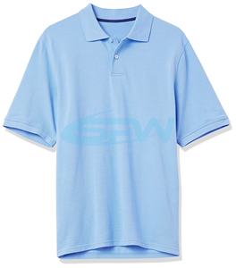 Impression de logo personnalisé sur des polos en coton tricotés à manches courtes pour hommes, uniformes décontractés d'été pour hommes - Product Image 4