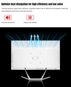 Desktop 22 24 27 inci FHD IPS WIFI BT Pc core i3 I5 I7 512GB 1TB DDR4 kantor Win10 11, komputer kerja semua dalam satu - Product Image 2
