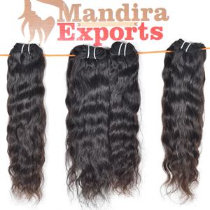 Vente en gros 100% Remy naturel Temple indien faisceaux génie trame aucun traitement chimique couleur noire ondulés Extensions de cheveux humains - Product Image 5