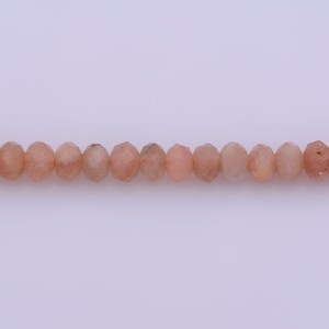 Quartz rose à facettes pierres précieuses Rondelle soucoupe pierres fabrication de bijoux à bricoler perles en vrac tour de cou bijoux de mode colliers - Product Image 2