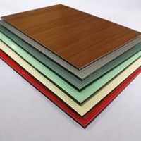 Feuille ACP de conception Panneau composite en aluminium double face Panneau composite en aluminium imperméable Miroir résistant au feu Feuille ACP de 4mm