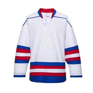 Jersey de hockey sobre hielo de sublimación personalizado transpirable de secado rápido de alta calidad para adultos Nombre del equipo del proveedor OEM Venta en línea - Product Image 1