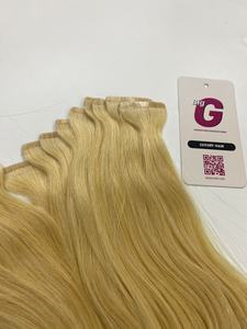 Slim tape human hair Vietnamese straigh double drawn wholesale hair extensions no tangle free of shedding - Product Image 4