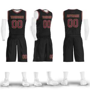 100% Polyester basket-ball uniforme nouveau Design respirant vêtements d'entraînement bas quantité minimale de commande et bas prix imprimé top demande ensemble de vêtements - Product Image 2