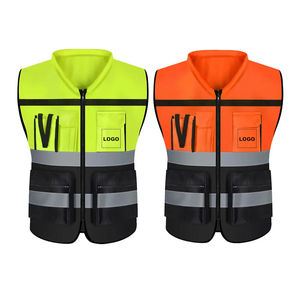 เสื้อกั๊กนิรภัยสำหรับทำงานรุ่นใหม่ล่าสุด ขายส่ง ผลิตตามสั่ง 100% โพลีเอสเตอร์ สำหรับวิศวกร รับผลิตแบบ OEM พร้อมโลโก้ ขนาด และสีตามสั่ง - Product Image 2